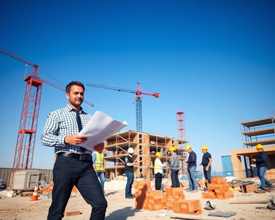 Was leistet ein Bauleiter auf Baustellen?