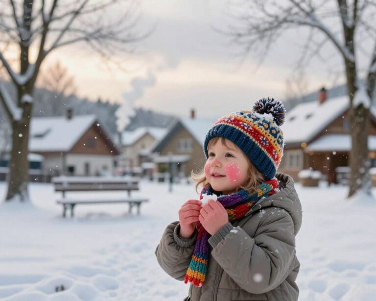 Kinderhaut im Winter