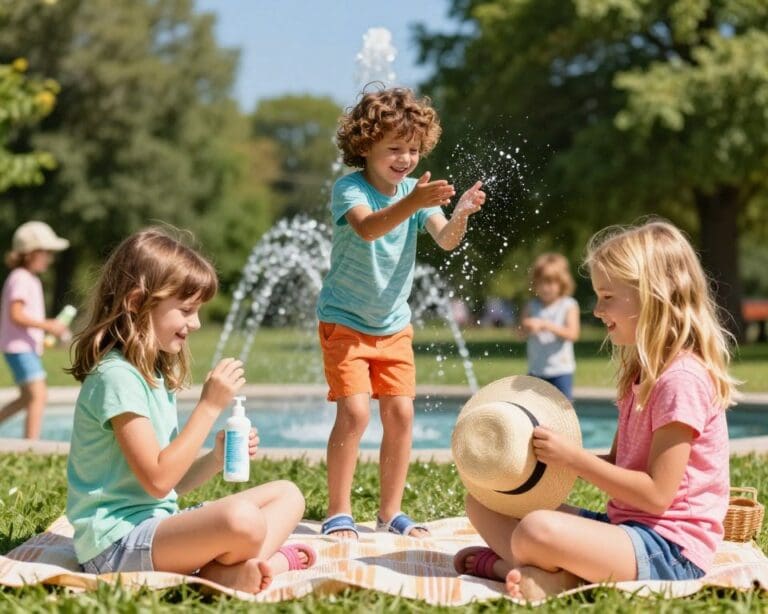 Kinderhaare im Sommer